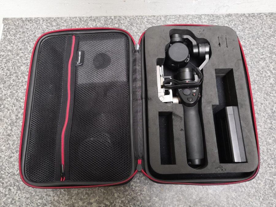 DJI handheld gimbal stabiliser in carry case
